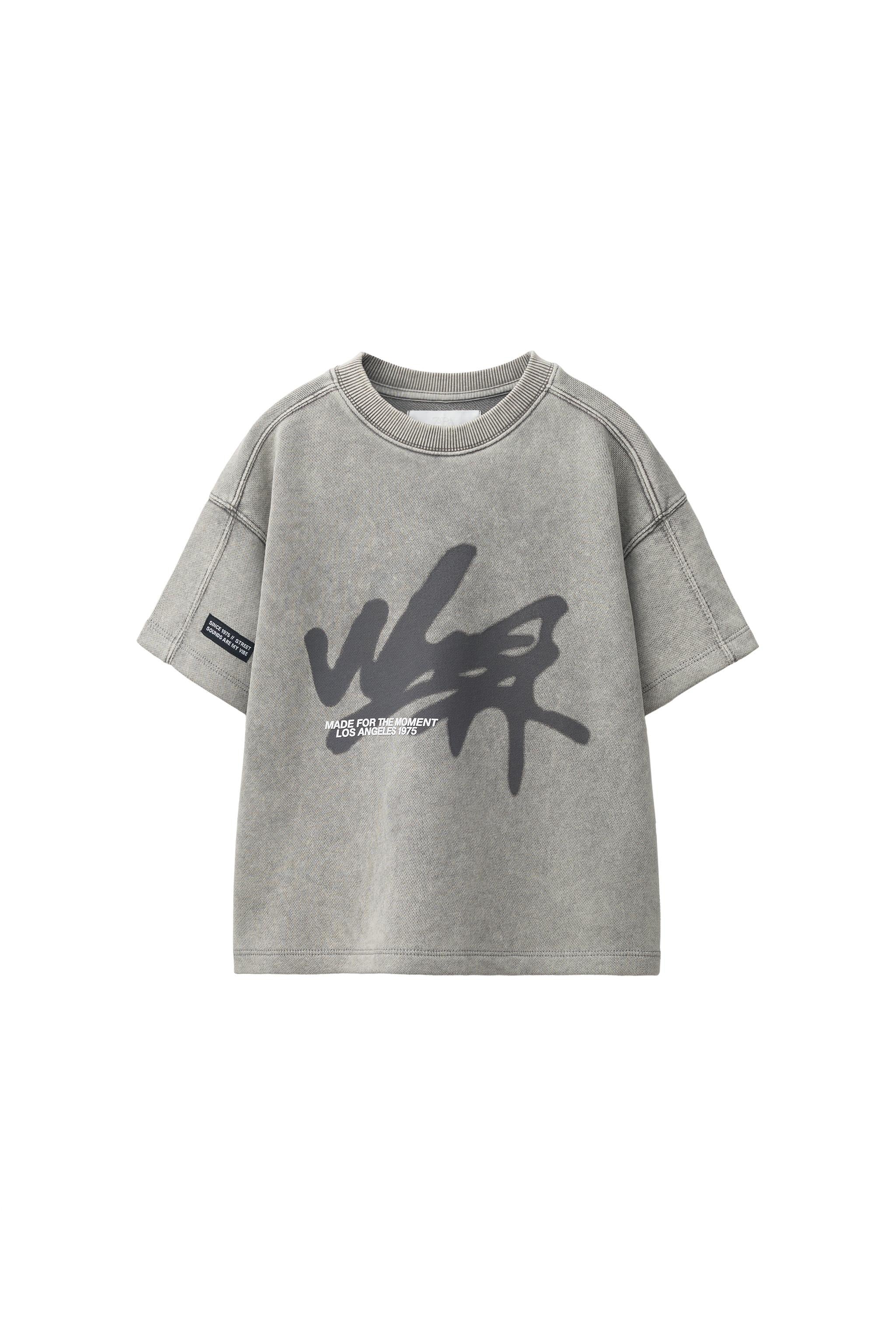 T-Shirt Graffiti Printed